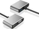 Adapter przejściówka usb-c do hdmi 4k vga hub usb 3.0 usb-c power delivery