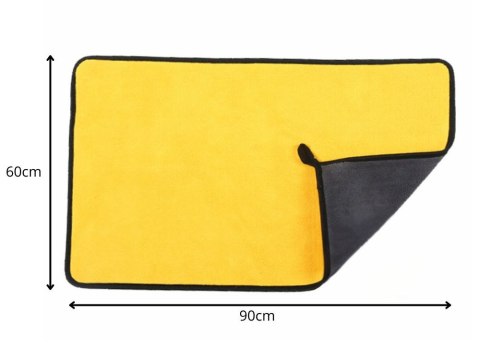 Duża ścierka z mikrofibry do samochodu szyb uniwersalna 60x90 cm chłonna Duża ścierka z mikrofibry do samochodu szyb uniwersalna 60x90 cm chłonna