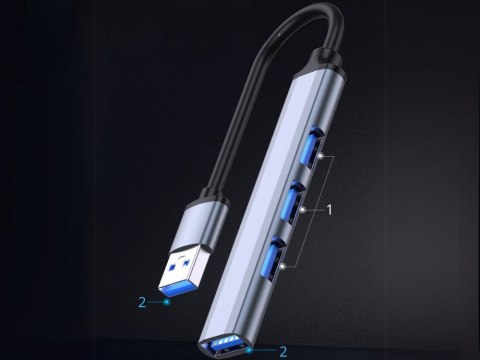 Hub rozdzielacz usb 3.0 5gb/s adapter stacja rozgałęźnik 4x porty usb 3.0 Hub rozdzielacz usb 3.0 5gb/s adapter stacja rozgałęźnik 4x porty usb 3.0