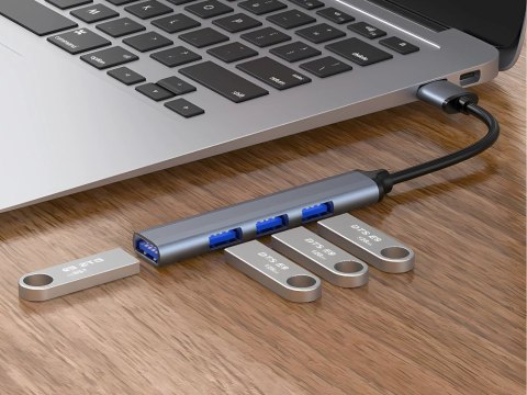 Hub rozdzielacz usb 3.0 5gb/s adapter stacja rozgałęźnik 4x porty usb 3.0 Hub rozdzielacz usb 3.0 5gb/s adapter stacja rozgałęźnik 4x porty usb 3.0