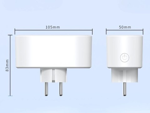 Inteligentne gniazdko podwójne elektryczne wifi smart timer 16a aplikacja Inteligentne gniazdko podwójne elektryczne wifi smart timer 16a aplikacja