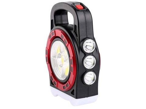 Latarka solarna przenośna lampka akumulatorowa led powerbank reflektor moc Latarka solarna przenośna lampka akumulatorowa led powerbank reflektor moc