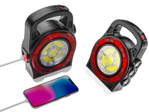 Latarka solarna przenośna lampka akumulatorowa led powerbank reflektor moc Latarka solarna przenośna lampka akumulatorowa led powerbank reflektor moc