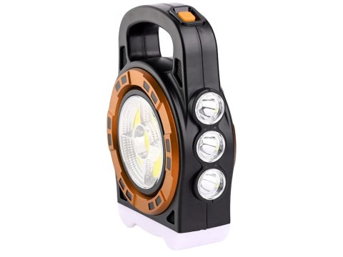 Latarka solarna przenośna lampka akumulatorowa led powerbank reflektor moc Latarka solarna przenośna lampka akumulatorowa led powerbank reflektor moc