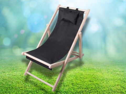 Leżak drewniany leżaki plażowy składany ogrodowy poduszka fotel na plażę Leżak drewniany leżaki plażowy składany ogrodowy poduszka fotel na plażę