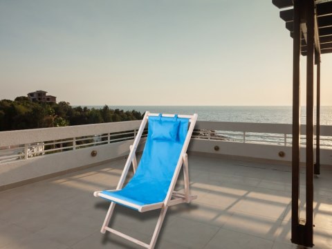 Leżak drewniany leżaki plażowy składany ogrodowy poduszka fotel na plażę Leżak drewniany leżaki plażowy składany ogrodowy poduszka fotel na plażę