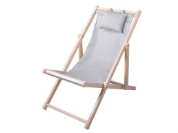 Leżak drewniany leżaki plażowy składany ogrodowy poduszka fotel na plażę