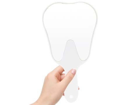 Lusterko do makijażu kosmetyczne dentystyczne ręczne w kształcie zęba Lusterko do makijażu kosmetyczne dentystyczne ręczne w kształcie zęba