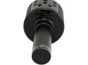 Mikrofon bezprzewodowy bluetooth głośnik karaoke okrągły z etui różne tryby