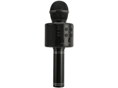 Mikrofon bezprzewodowy bluetooth głośnik karaoke okrągły z etui różne tryby Mikrofon bezprzewodowy bluetooth głośnik karaoke okrągły z etui różne tryby