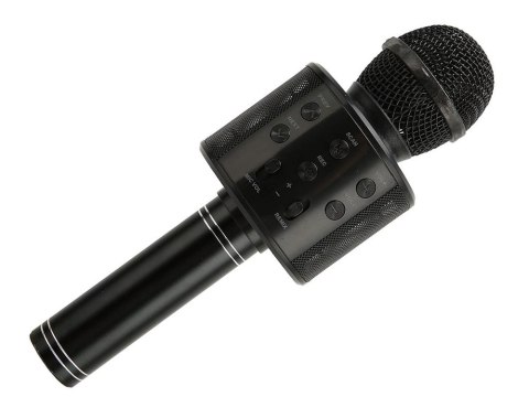 Mikrofon bezprzewodowy bluetooth głośnik karaoke okrągły z etui różne tryby Mikrofon bezprzewodowy bluetooth głośnik karaoke okrągły z etui różne tryby
