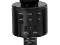Mikrofon bezprzewodowy bluetooth głośnik karaoke okrągły z etui różne tryby
