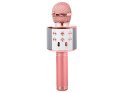 Mikrofon bezprzewodowy bluetooth głośnik karaoke okrągły z etui różne tryby