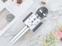 Mikrofon bezprzewodowy bluetooth głośnik karaoke okrągły z etui różne tryby