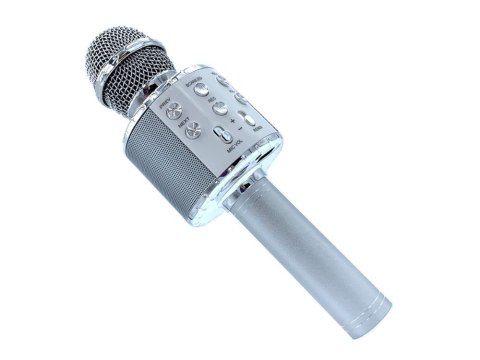 Mikrofon bezprzewodowy bluetooth głośnik karaoke okrągły z etui różne tryby Mikrofon bezprzewodowy bluetooth głośnik karaoke okrągły z etui różne tryby