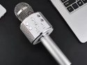 Mikrofon bezprzewodowy bluetooth głośnik karaoke okrągły z etui różne tryby