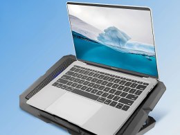 Podkładka podstawka chłodząca pod laptopa led regulowana z portem usb