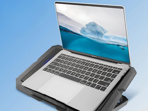 Podkładka podstawka chłodząca pod laptopa led regulowana z portem usb Podkładka podstawka chłodząca pod laptopa led regulowana z portem usb