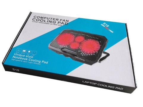 Podkładka podstawka chłodząca pod laptopa led regulowana z portem usb Podkładka podstawka chłodząca pod laptopa led regulowana z portem usb