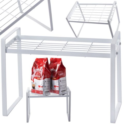 Półka metalowa jednopoziomowa na blat kuchni organizer kuchenny stojak loft Półka metalowa jednopoziomowa na blat kuchni organizer kuchenny stojak loft
