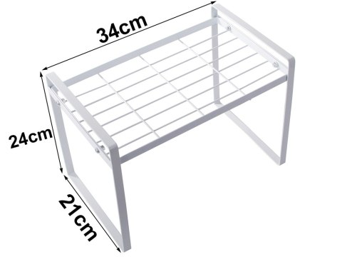 Półka metalowa jednopoziomowa na blat kuchni organizer kuchenny stojak loft Półka metalowa jednopoziomowa na blat kuchni organizer kuchenny stojak loft