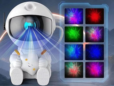Projektor gwiazd astronauta galaktyka lampka nocna niebo laserowy led pilot Projektor gwiazd astronauta galaktyka lampka nocna niebo laserowy led pilot