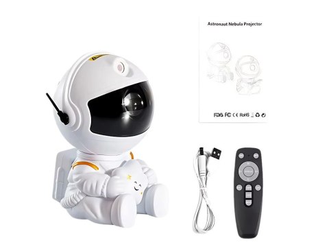 Projektor gwiazd astronauta galaktyka lampka nocna niebo laserowy led pilot Projektor gwiazd astronauta galaktyka lampka nocna niebo laserowy led pilot