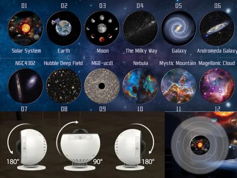 Projektor gwiazd planetarium rzutnik lampka nocna rzutnik laserowy led Projektor gwiazd planetarium rzutnik lampka nocna rzutnik laserowy led
