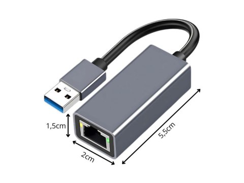 Przejściówka usb typ a ethernet adapter karta sieciowa lan rj45 100mb Przejściówka usb typ a ethernet adapter karta sieciowa lan rj45 100mb