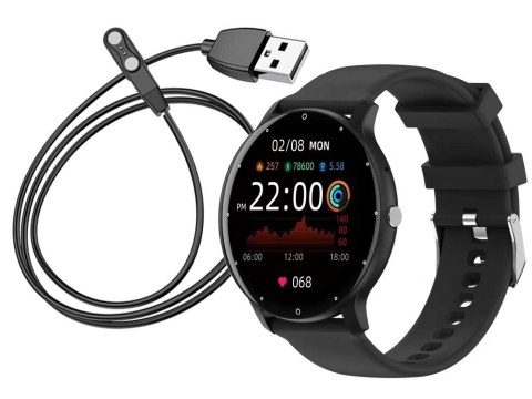 Smartwatch zegarek damski męski gumowy pasek sport bluetooth rozmowy Smartwatch zegarek damski męski gumowy pasek sport bluetooth rozmowy