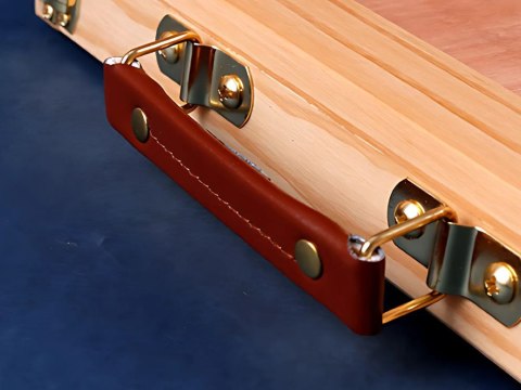 Sztaluga stołowa biurkowa walizka drewniana z szufladą regulacja nachylenia Sztaluga stołowa biurkowa walizka drewniana z szufladą regulacja nachylenia