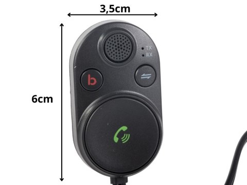 Transmiter samochodowy bluetooth adapter kabel usb aux bt5.3 bass boost Transmiter samochodowy bluetooth adapter kabel usb aux bt5.3 bass boost