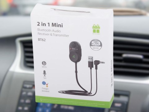 Transmiter samochodowy bluetooth adapter kabel usb aux bt5.3 bass boost Transmiter samochodowy bluetooth adapter kabel usb aux bt5.3 bass boost