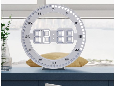 Zegar budzik led elektroniczny termometr z alarmem podświetlany termometr Zegar budzik led elektroniczny termometr z alarmem podświetlany termometr