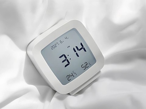 Zegar budzik z datą i temperaturą z funkcją drzemki lcd wilgoć w powietrzu Zegar budzik z datą i temperaturą z funkcją drzemki lcd wilgoć w powietrzu