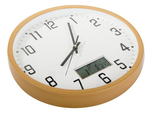 Zegar ścienny duży cichy 30cm okrągły wskazówkowy data temperatura sekundy Zegar ścienny duży cichy 30cm okrągły wskazówkowy data temperatura sekundy