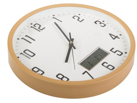 Zegar ścienny duży cichy 30cm okrągły wskazówkowy data temperatura sekundy Zegar ścienny duży cichy 30cm okrągły wskazówkowy data temperatura sekundy
