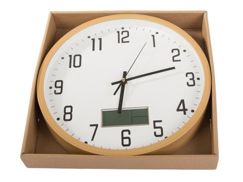 Zegar ścienny duży cichy 30cm okrągły wskazówkowy data temperatura sekundy Zegar ścienny duży cichy 30cm okrągły wskazówkowy data temperatura sekundy