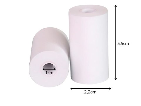 5szt papier termiczny wkład do mini drukarki termicznej drukuś 55mm 5 rolek 5szt papier termiczny wkład do mini drukarki termicznej drukuś 55mm 5 rolek