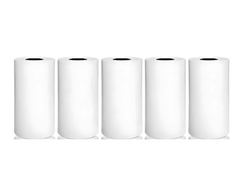 5szt papier termiczny wkład do mini drukarki termicznej drukuś 55mm 5 rolek 5szt papier termiczny wkład do mini drukarki termicznej drukuś 55mm 5 rolek