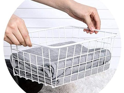 Kosz koszyk organizer metalowy druciany loft do kuchni na owoce biały duży Kosz koszyk organizer metalowy druciany loft do kuchni na owoce biały duży