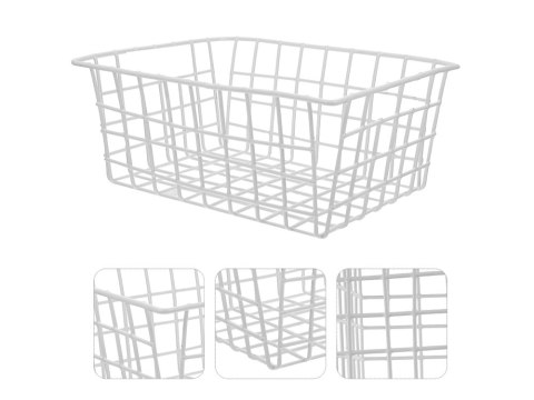 Kosz koszyk organizer metalowy druciany loft do kuchni na owoce biały duży Kosz koszyk organizer metalowy druciany loft do kuchni na owoce biały duży