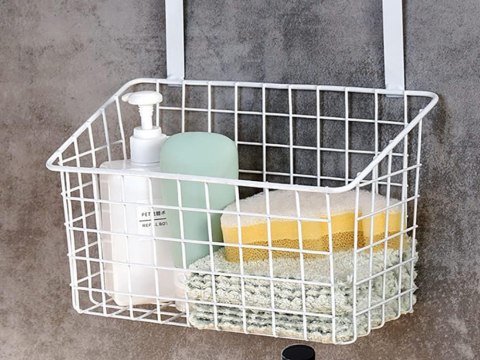 Kosz koszyk organizer metalowy zawieszany na drzwi półka wisząca kuchenna Kosz koszyk organizer metalowy zawieszany na drzwi półka wisząca kuchenna