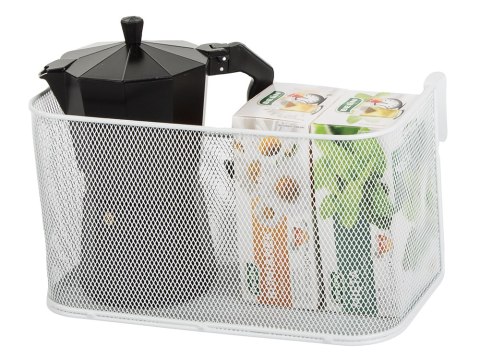 Kosz koszyk organizer metalowy zawieszany na reling półka wisząca kuchenna Kosz koszyk organizer metalowy zawieszany na reling półka wisząca kuchenna