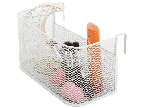Kosz koszyk organizer metalowy zawieszany na reling półka wisząca kuchenna Kosz koszyk organizer metalowy zawieszany na reling półka wisząca kuchenna