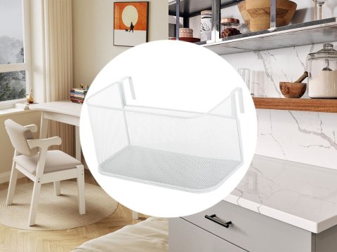 Kosz koszyk organizer metalowy zawieszany na reling półka wisząca kuchenna Kosz koszyk organizer metalowy zawieszany na reling półka wisząca kuchenna
