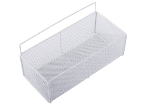Koszyk wiszący kosz organizer metalowy zawieszany półka kuchenna biała Koszyk wiszący kosz organizer metalowy zawieszany półka kuchenna biała