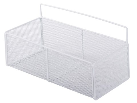 Koszyk wiszący kosz organizer metalowy zawieszany półka kuchenna biała Koszyk wiszący kosz organizer metalowy zawieszany półka kuchenna biała