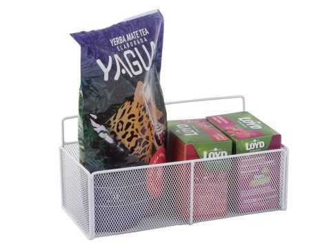 Koszyk wiszący kosz organizer metalowy zawieszany półka kuchenna biała Koszyk wiszący kosz organizer metalowy zawieszany półka kuchenna biała