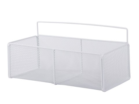 Koszyk wiszący kosz organizer metalowy zawieszany półka kuchenna biała Koszyk wiszący kosz organizer metalowy zawieszany półka kuchenna biała